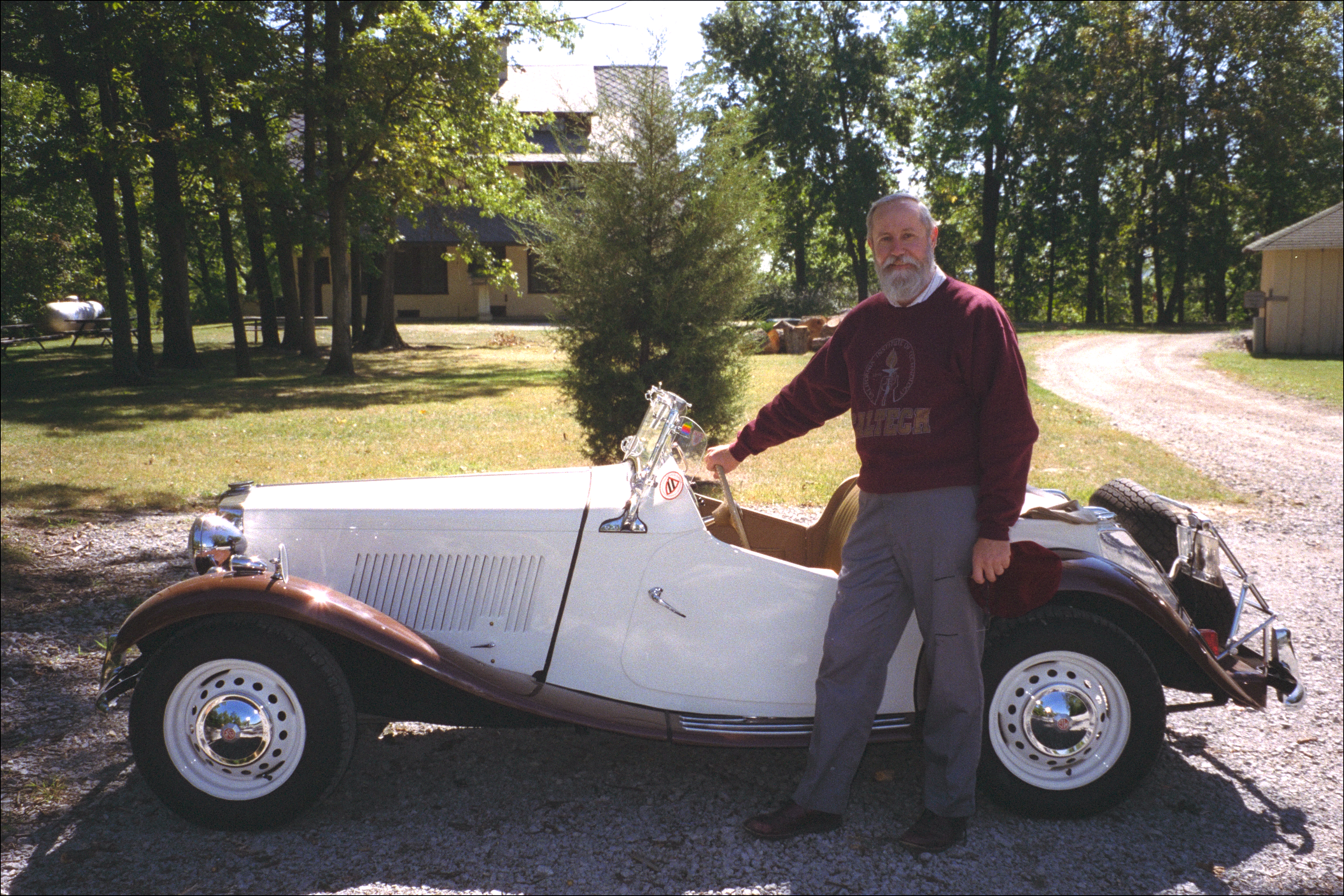 Bob with MG at Purdue Park, 1993