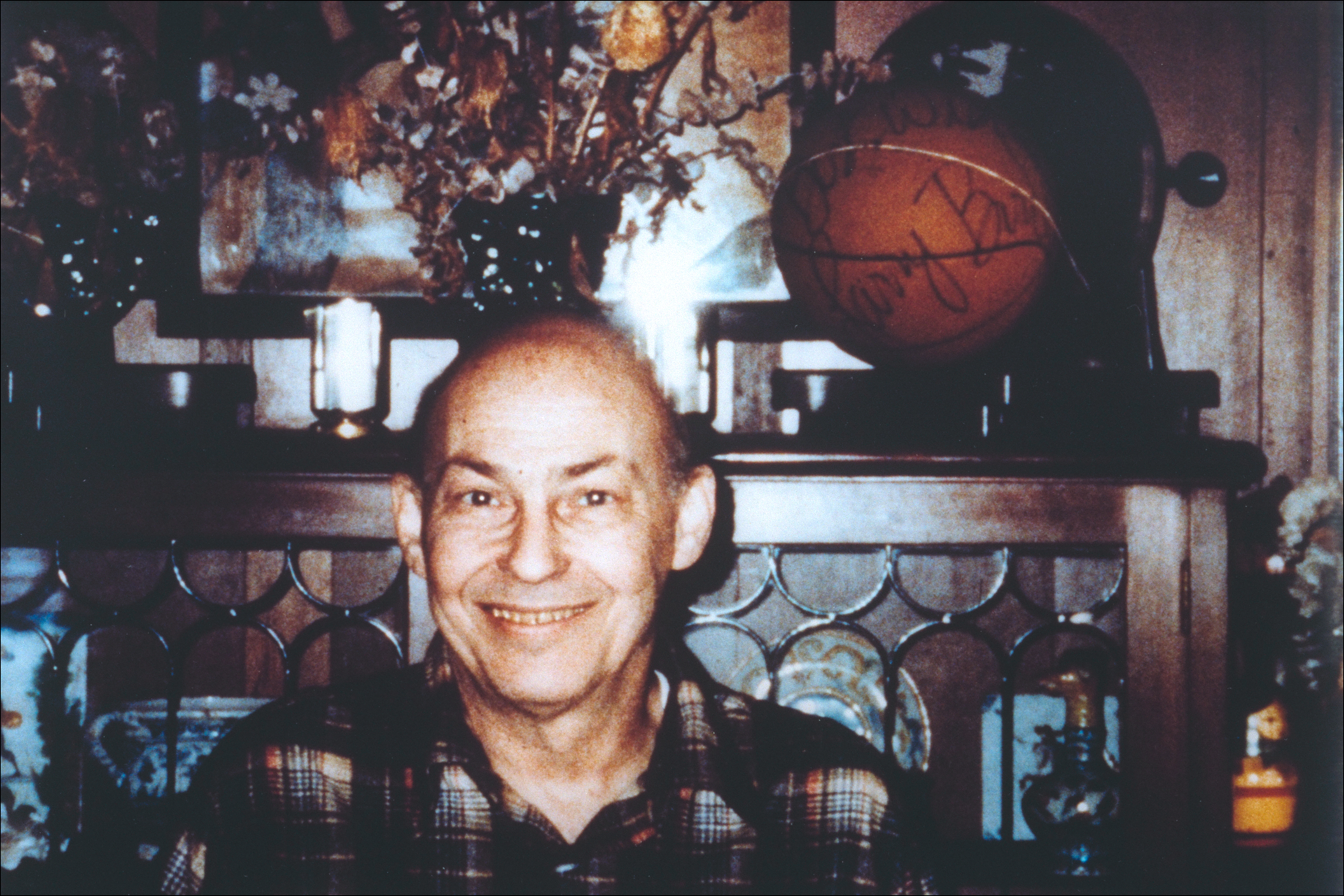 Marvin With a Basketball signed by Larry Bird