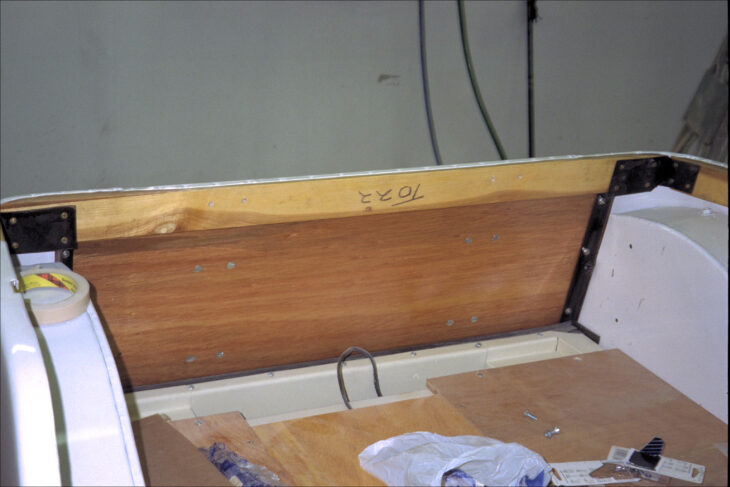 Bolting down the boot plywood base