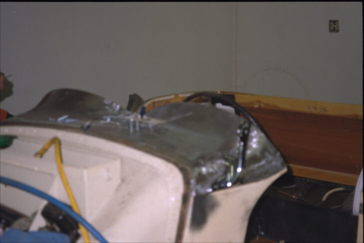 Bare metal cowl (fuzzy photo)