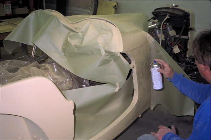 Adding guide coat to right side panel