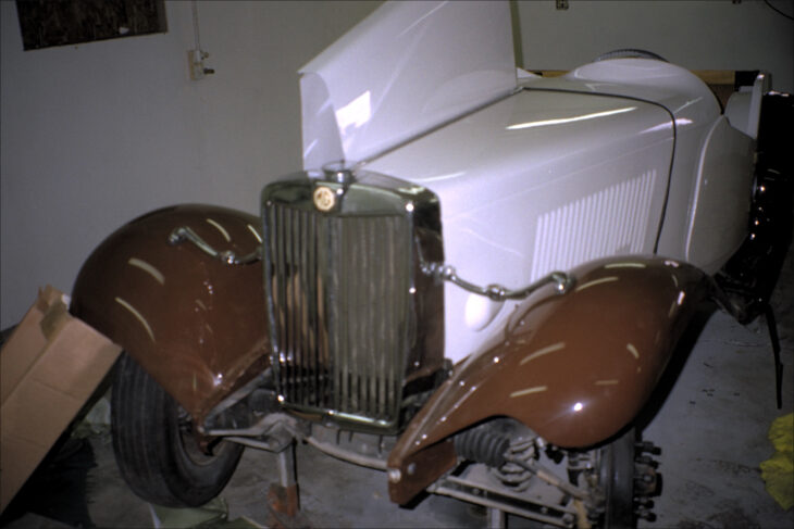 Finished front end on jacks