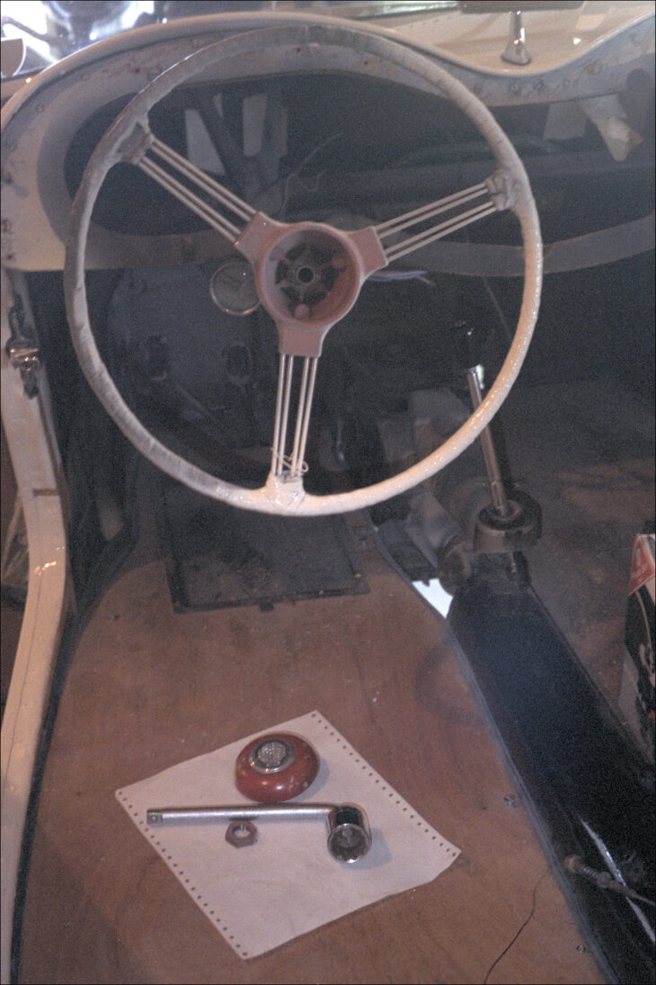 the Challenge: removing an old steering wheel