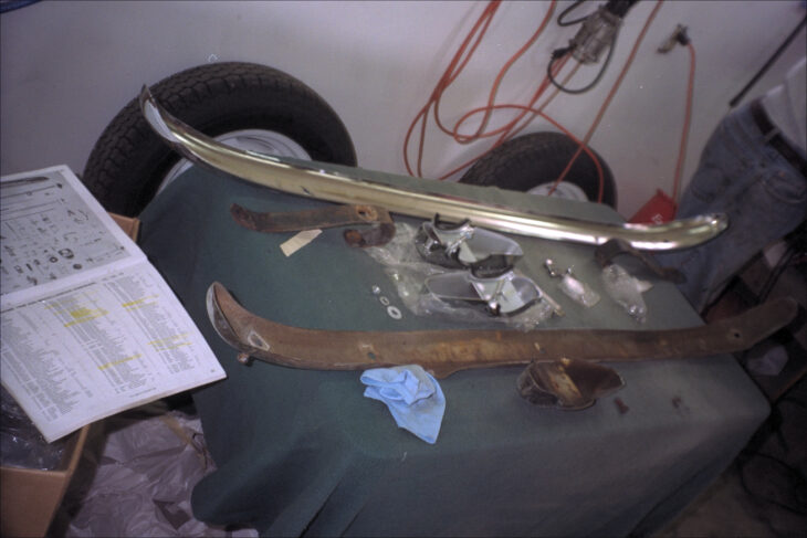 New and old bumper covers