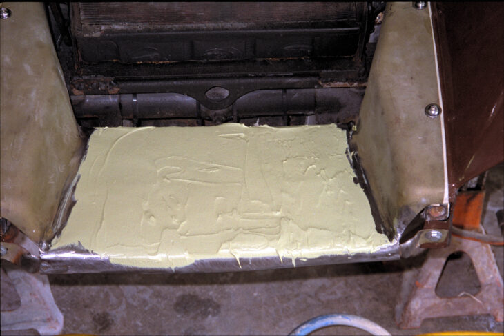 Enough putty; not much too much